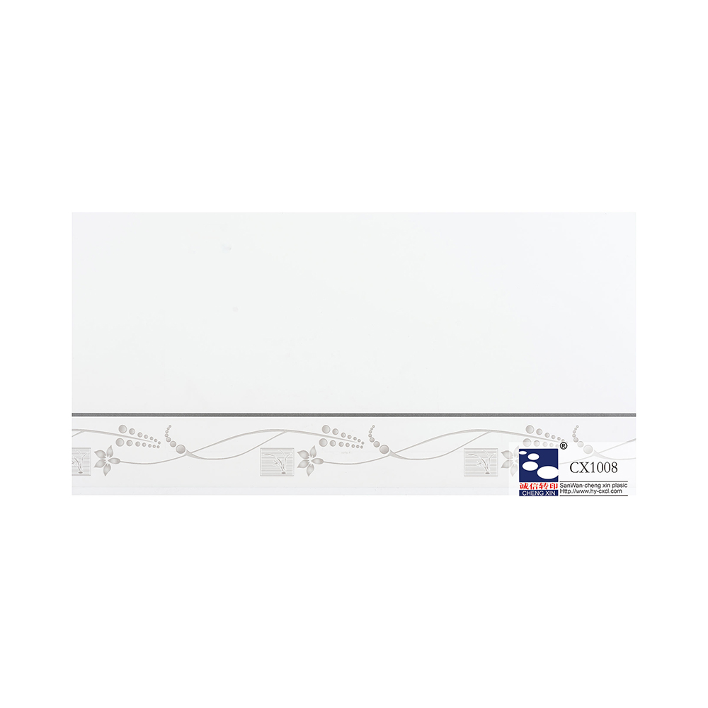 Folie de imprimare la cald din PVC de 21 cm cu flori imprimate bogat colorate pentru panou din plastic CX1008