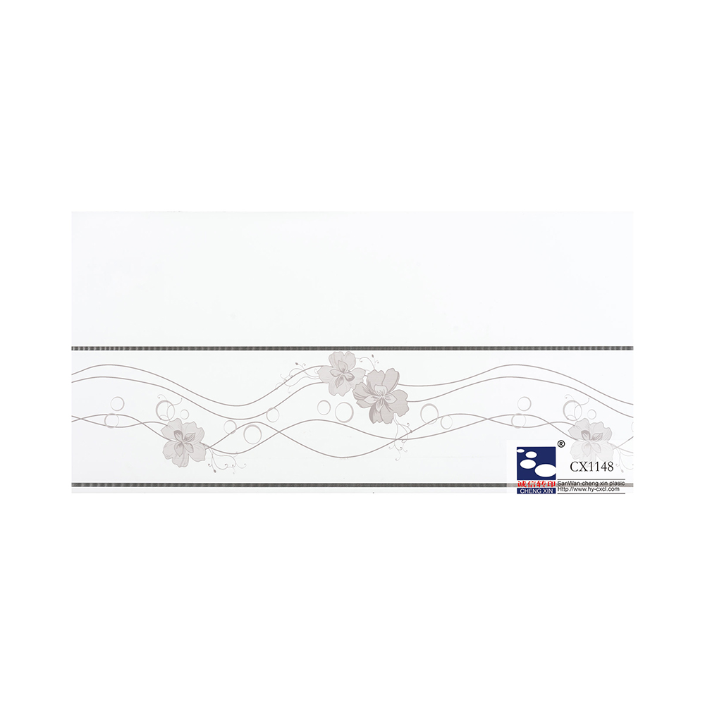 Folii decorative de imprimare la cald de 21 cm la preț mic cu flori imprimate pentru panou din PVC CX1148