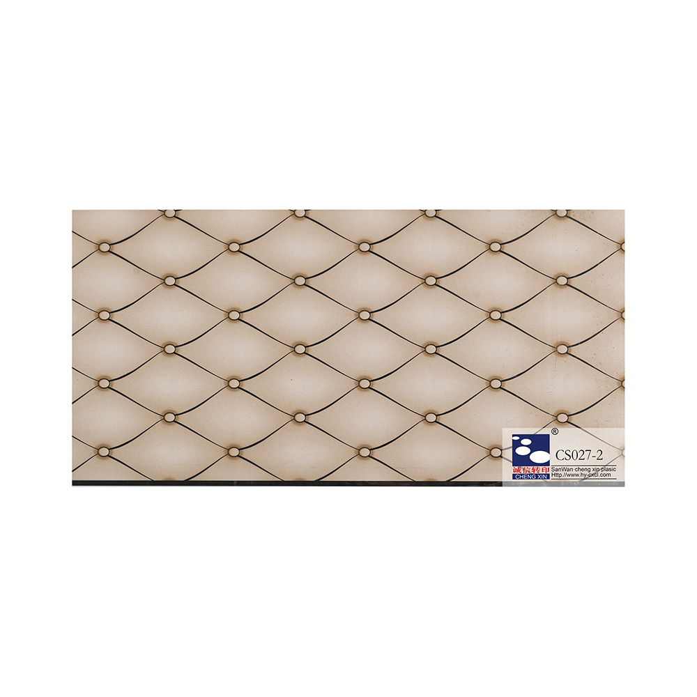 Bine realizate noi modele din lemn, stil modern, folie de imprimare la cald pentru tavan din PVC CS027-2