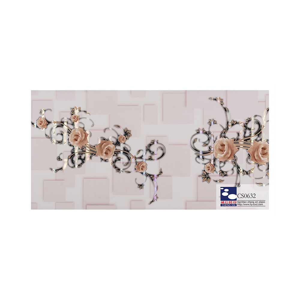 Film de laminare din PVC cu folie de imprimare la cald cu design din lemn bine ambalat pentru panou CS0632
