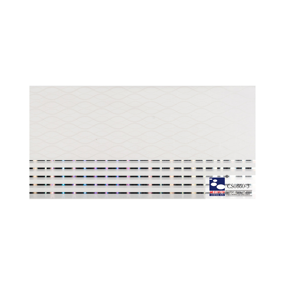 Folie de ștanțare la cald cu design popular, rulouri de lemn, film de laminat pentru tavan din PVC CS0860-3