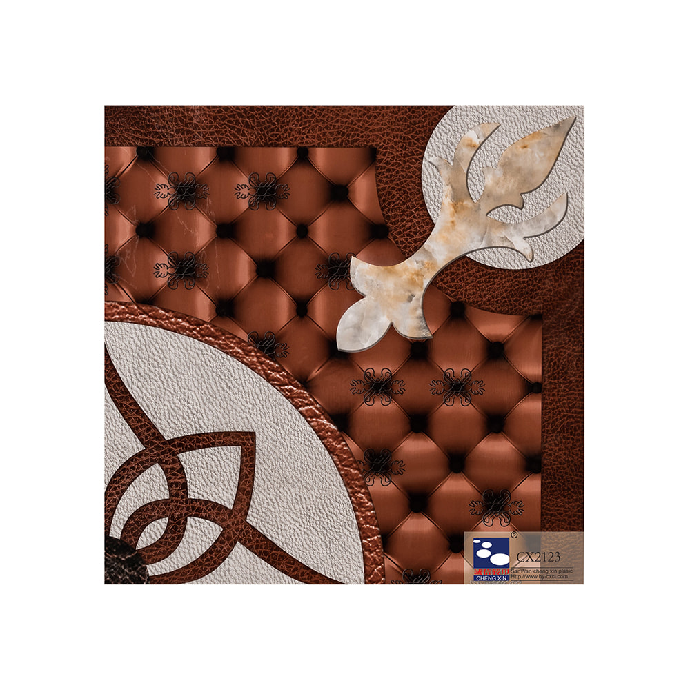 Producătorul din China cu design modern de lux a folosit folie de ștanțare la cald pentru placa PVC CX2123